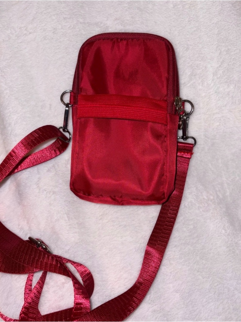 Red Crossbody Phone Pouch